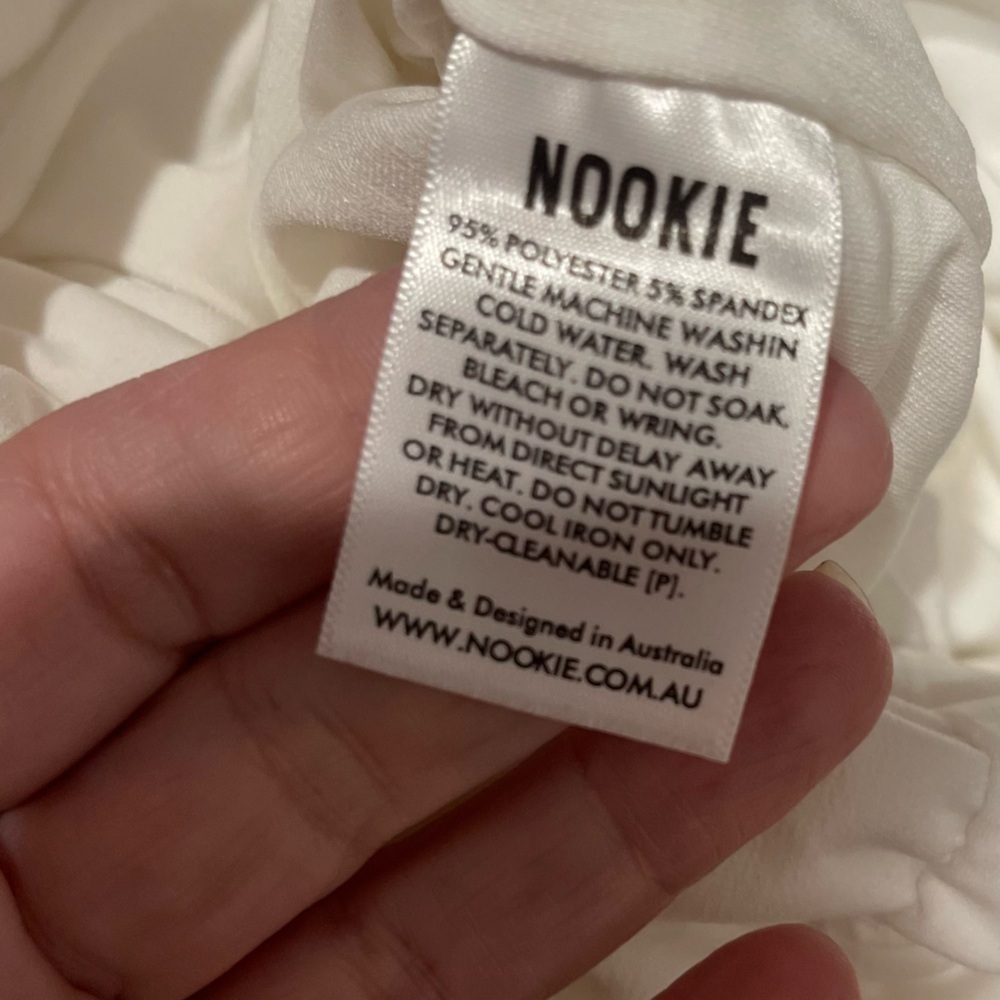 Nookie Fortune Ruched Midi Dress in White .Size XS - Picture 11 of 11